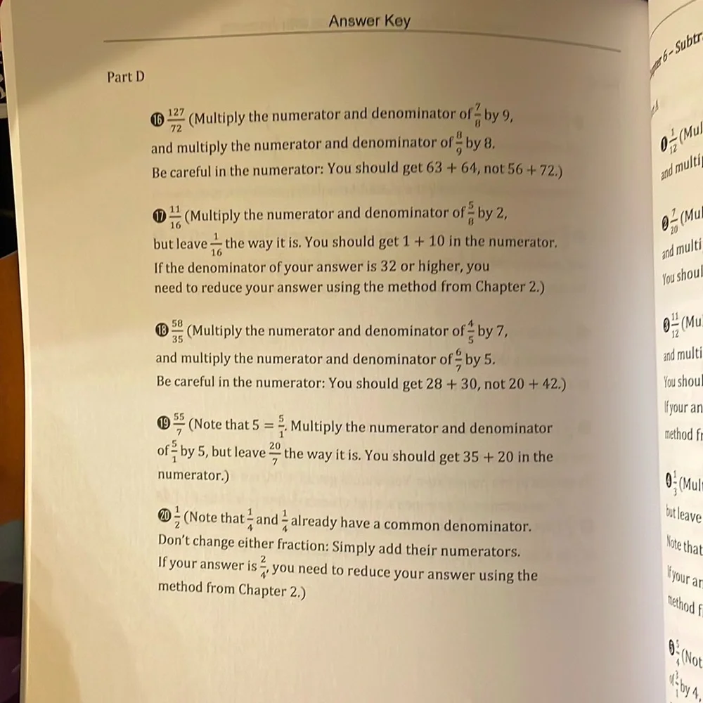 Fractions Essentials Workbook - Picture 4 of 4